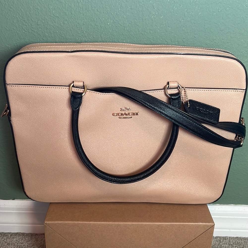 Coach laptop carrier